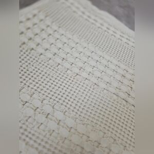 Two King 100% Cotton Pillow Shams Waffle Weave Boho Farmhouse Cottagecore